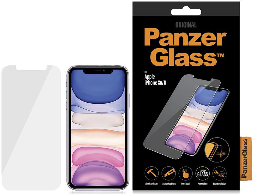 iPhone 11 / XR PanzerGlass Standard Fit Skærmbeskyttelse - Gennemsigtig