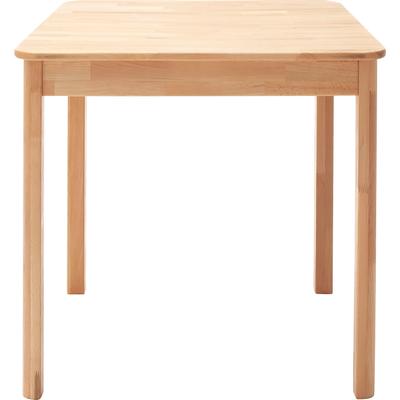 Esstisch MCA LIVING "Oskar", beige (kernbuche, kernbuche, kernbuche), B:80cm H:76cm T:80cm, Tische, Rechteckiger Esstisch Esstisch Holz-Esstische, Massivholztisch, wahlweise in Kernbuche oder Wildeiche