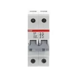 ABB E202/63G Trennschalter 2P, 63 A, Schaltgriff grau, Änderung Ursprung + Gebrauchskategorie 2CDE282001R1063