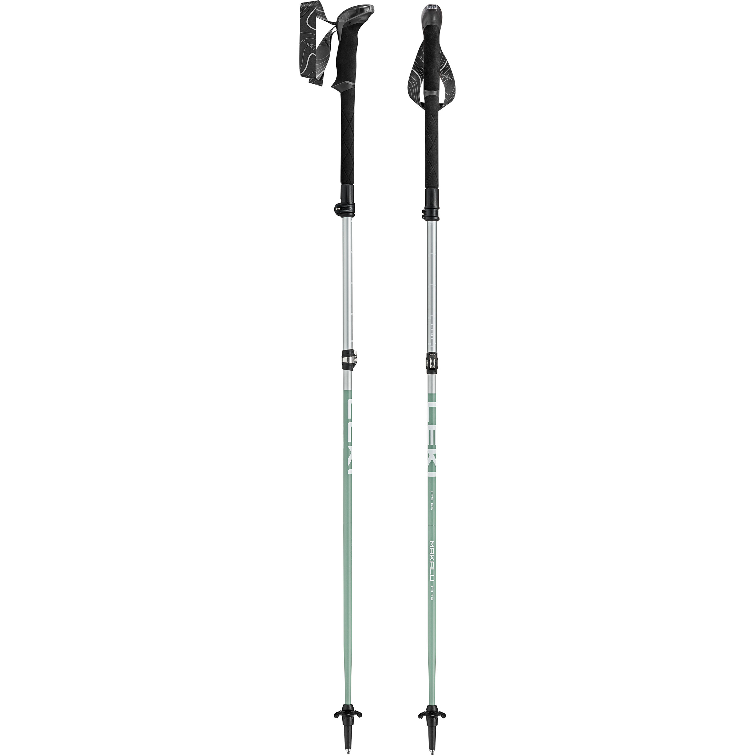 Leki Makalu FX TA Compact Wanderstöcke Wanderstöcke & Trekkingstöcke gruen Größe 100-120cm Camping