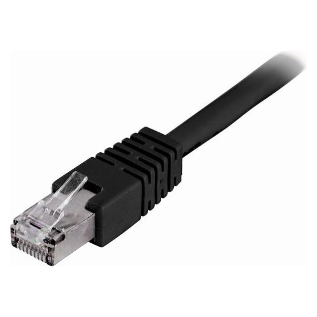 Deltaco Kbl TP F/UTP Cat6 0.3m svart LSZH (F/UTP, CAT6, 0.30 m) (STP-603S)