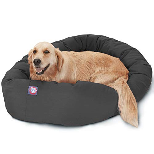 Majestic Pet Kalmerend Hondenbed Bagel, Grijs, B/D/H: 101,6 x 73,7 x 22,9 cm