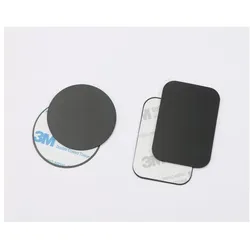 WE, Auto Innenraum Zubehör, Pack de 2 Plaques métalliques - Fixation magnétique de support voiture - Noir