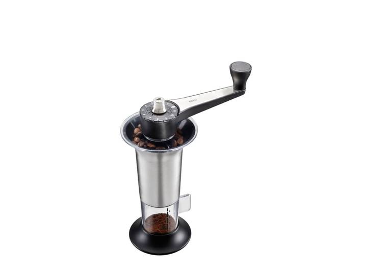 Moulin à café manuel en acier inoxydable argent