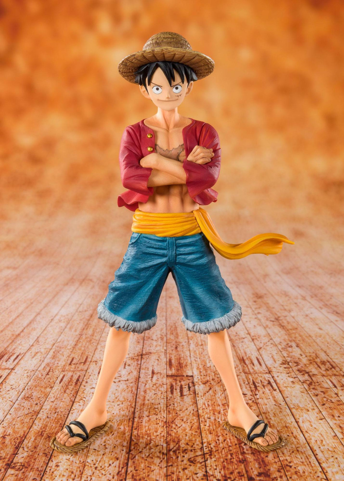 Bandai Tamashii Nations FiguartsZERO One Piece Strohoed Ruffy figuur, 14 cm