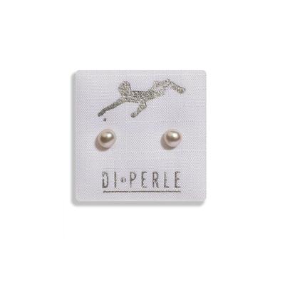 Paar Ohrstecker DI PERLE "Damen Perlenschmuck 585 Gelbgold Süsswasser Perlen Ohrstecker", grau, Ohrringe, Damen, Damen, Gelbgold 585 Gold, Gelbgold 585, Gold, Damen Perlenschmuck