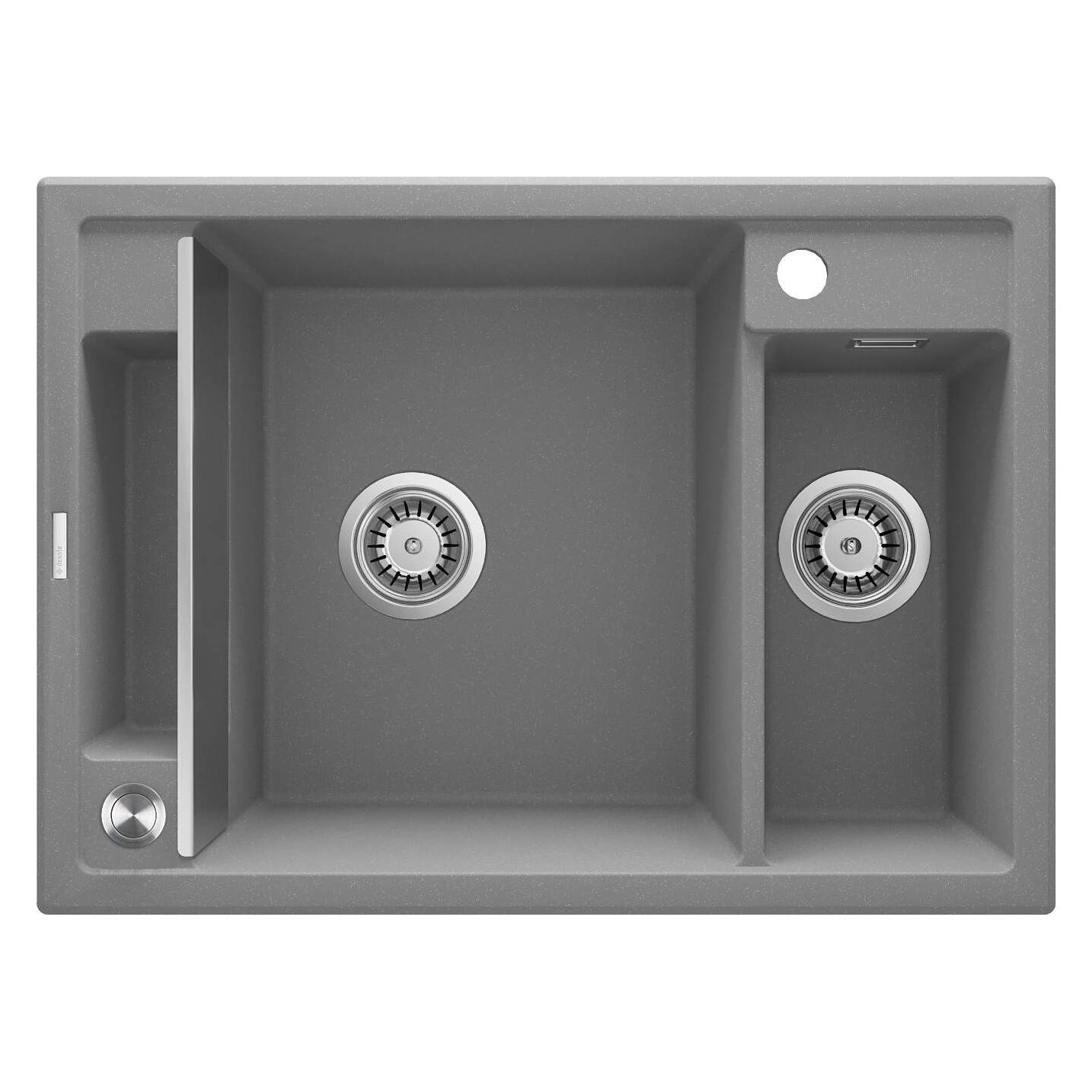 Deante Zlewozmywak Magnetic Zlewozmywak granitowy magnetyczny (Unterbauspüle, 50 cm) (ZRM S503)