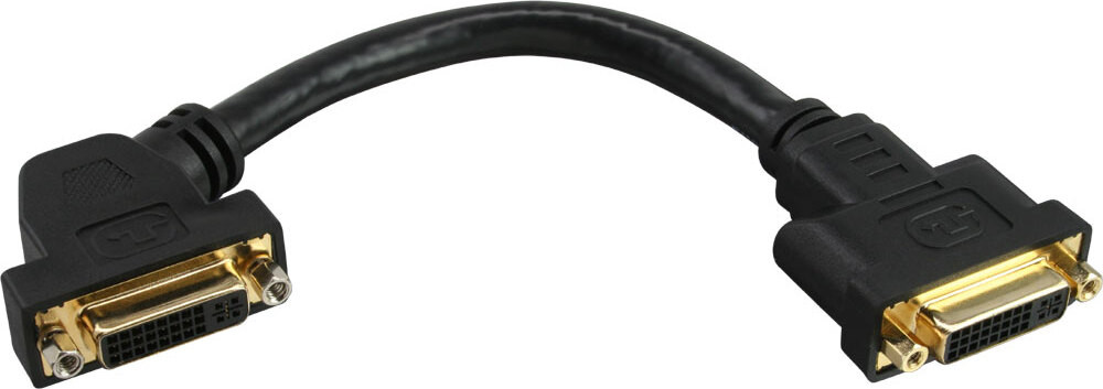 InLine 17301G DVI-I adapterkabel met vergulde contacten, 24+5 DVI-connector naar connector, 0,2 meter