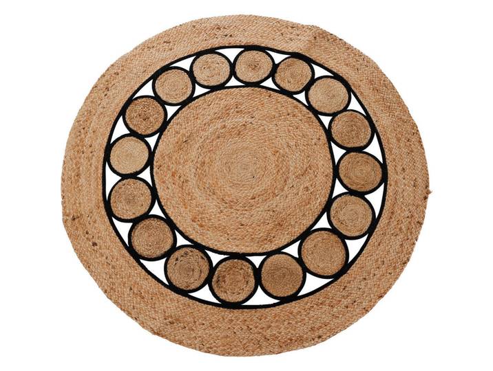 Home Styling Collection Juteteppich Ø 120 cm, Braun, Naturmaterialen, Rund, 120x120 cm, Teppiche und Böden, Teppiche