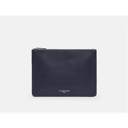 Liebeskind Berlin Pouch Accessories Kleine Pouch aus Nappaleder, Necessaire, Blau