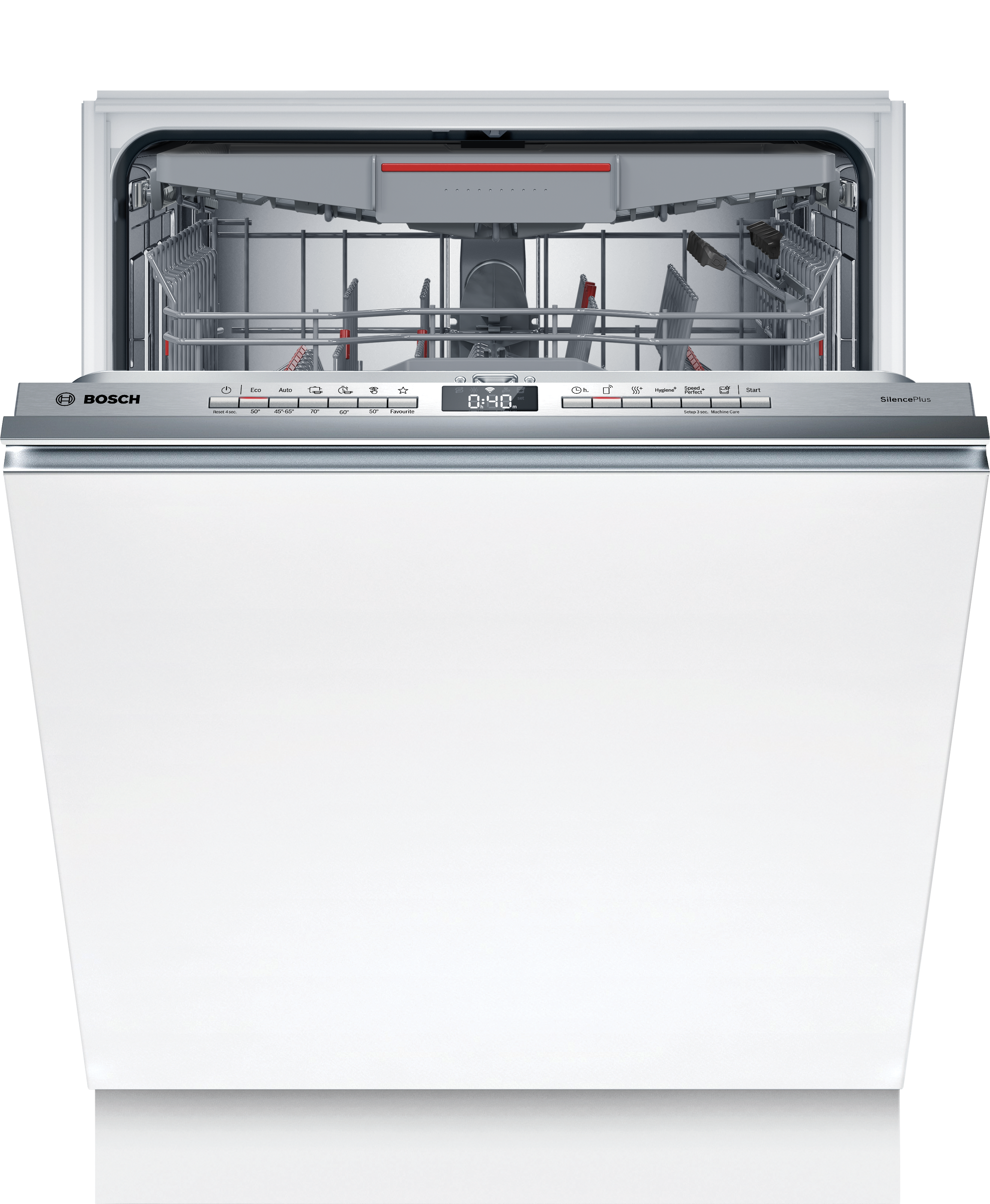 Bosch vollintegrierbarer Geschirrspüler "SBV4ECX32E", Energieeffizienz: A, silber (weiß), B:59,8cm H:86,5cm T:55cm, Geschirrspüler, Automatische Türöffnung gegen Kondenswasser & flexible Max Flex Körbe, vollintegrierbarer Geschirrspüler
