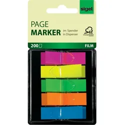 sigel Haftstreifen 'Z-Marker' Film Mini Neon, 12 x 45 mm
