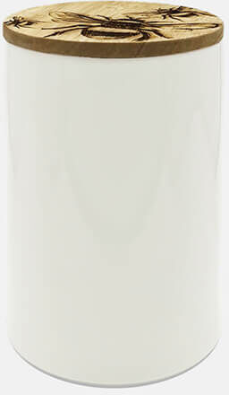 Selbrae House Just Slate Company Bee Oak & Ceramic Medium Storage Jar