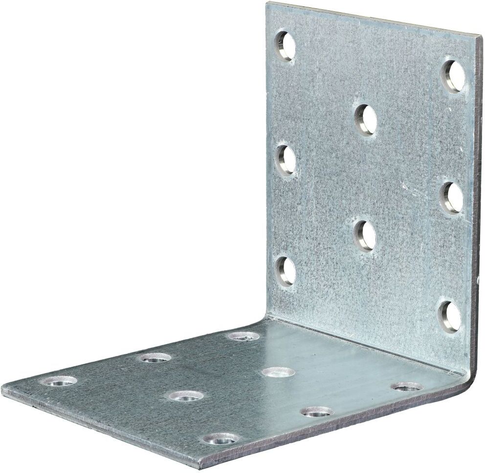 GAH Alberts GAH Lochplattenwinkel, Winkelverbinder, sendzimirverzinkt, 60 x 60 x 50 mm, Stärke: 2 mm
