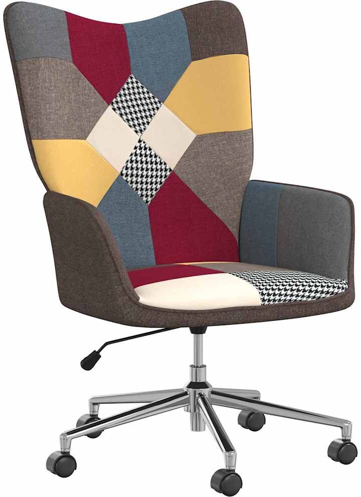 vidaXL Chaise de relaxation Patchwork Tissu
