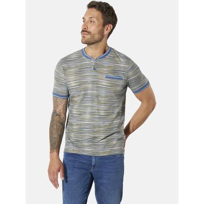 T-Shirt BABISTA "T-Shirt GAVITORRI", Herren, Gr. L, blau (blau melange), Obermaterial: 100% Baumwolle CO., Shirts T-Shirt