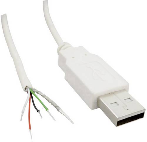 TRU Components USB A Stecker 2.0 mit offenem Kabelende USB A Stecker 2.0 1582674 Inhalt