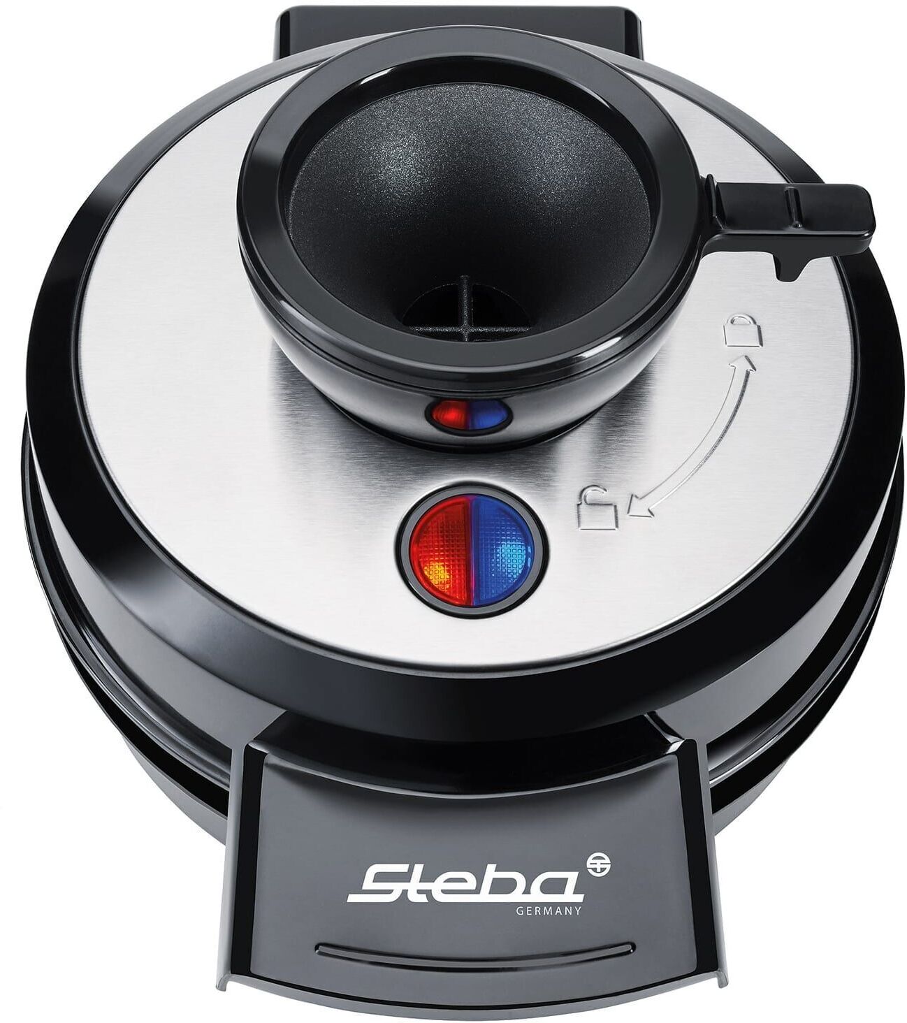 Steba WE 20 Volcano Waffeleisen   schwarz/silber - Refurbished
