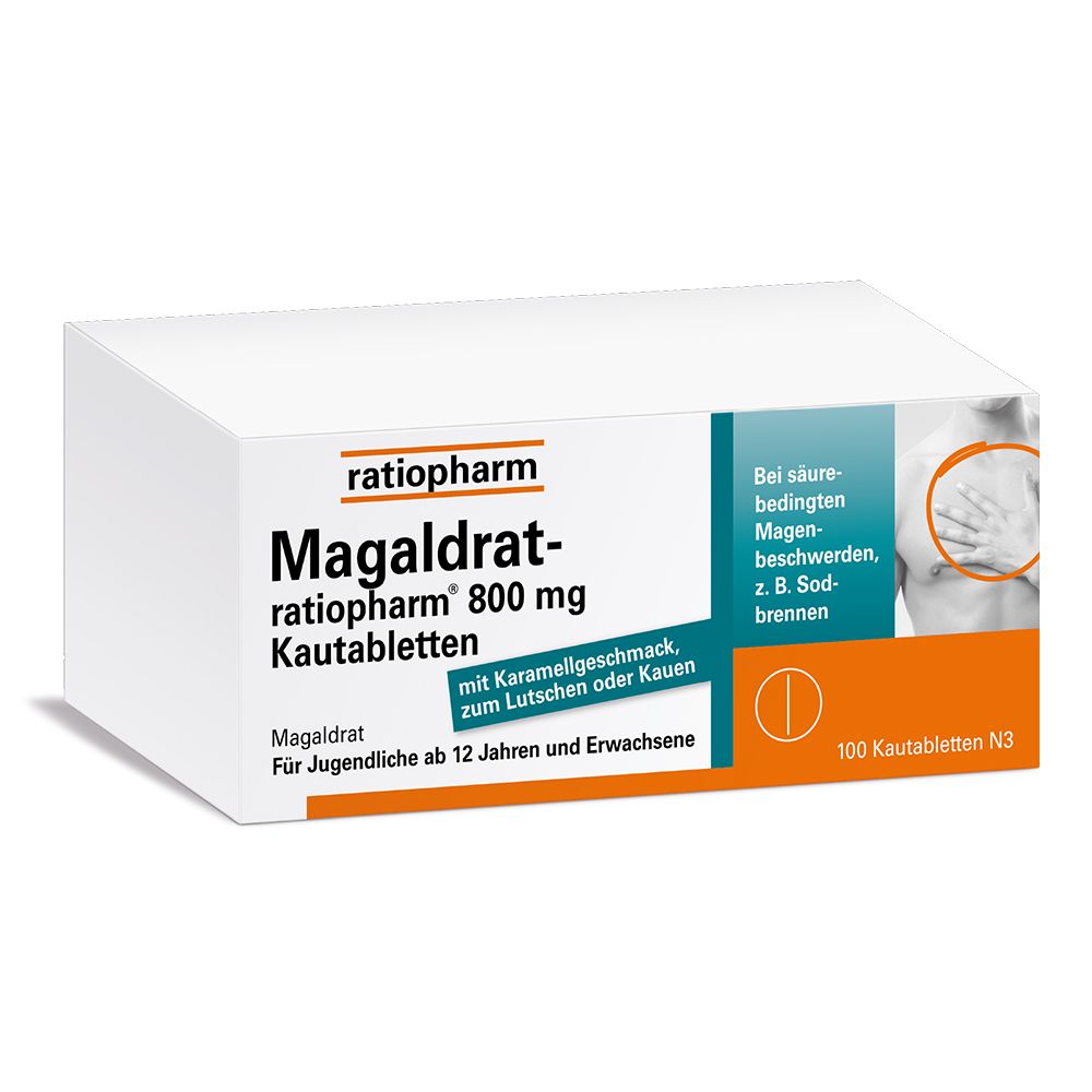 MAGALDRAT-ratiopharm 800 mg Tabletten 100 St