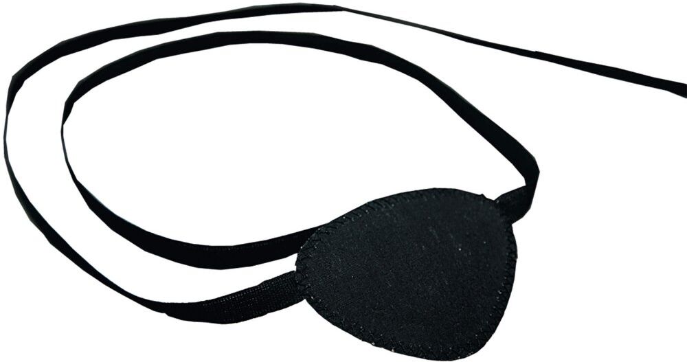 Augenklappe mit Bindeband schwarz