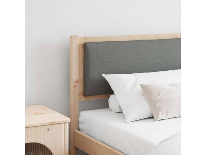 RJPLMFV Kopfteil für Bett, massives Kiefernholz, Braun, 200 cm Mattes Finish, Spanplatte, atmungsaktives Design, pflegeleicht