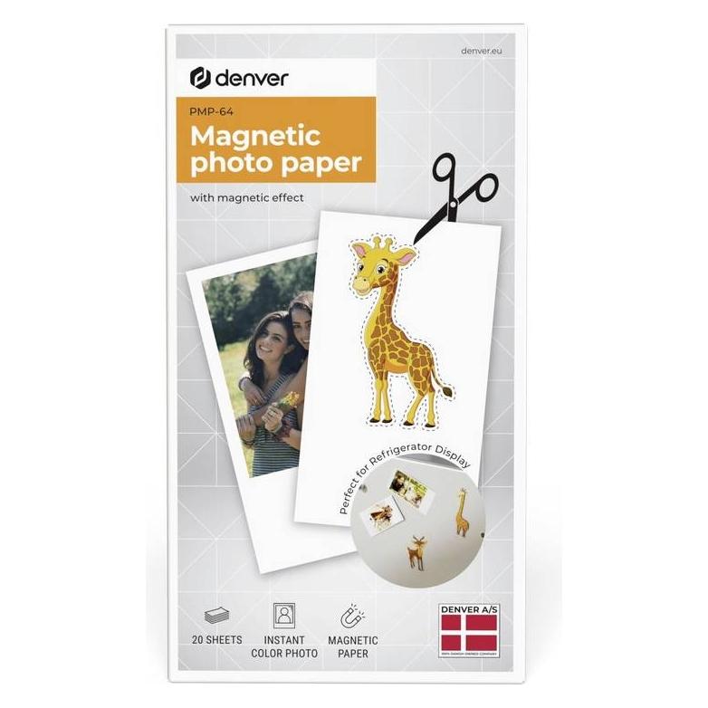 Denver PMP-64 - Magnet photo print paper for MCP-6010 printer (20 Stk.) (PMP-64)