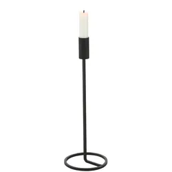 Kerzenleuchter FIO (DH 11x32 cm) - schwarz - DH 11x32 cm