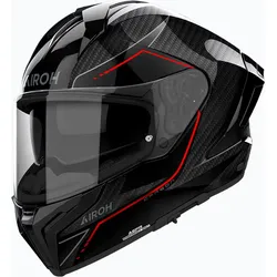 Airoh Matryx Carbon Stylish, Integralhelm - Schwarz/Rot - L
