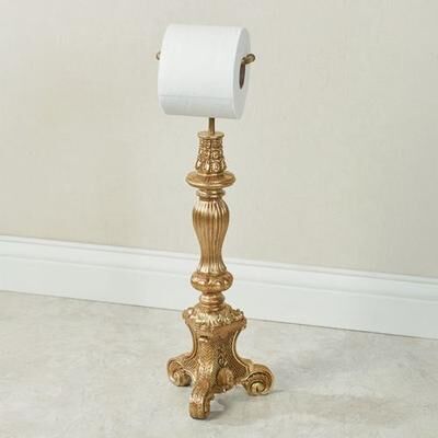 Touch of Class Sabriel Toilet Paper Stand Champagne Gold , Champagne Gold