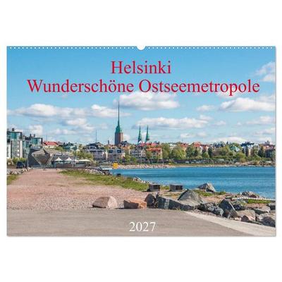 Helsinki - Wunderschöne Ostseemetropole (Wandkalender 2027 DIN A2 quer), CALVENDO Monatskalender
