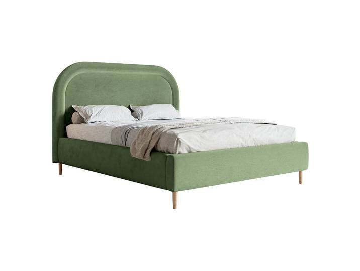 Gepolstertes Bett 160x200 cm Loreo mit Stauraum,