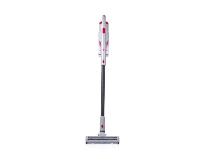 Dirt Devil Aspirateur Balai sans Fil DD9006-2-en-1 Aspirateur À Main 260W Puissance – Vacuum Cleaner avec Bac 0\,5 L – Environ 2  kg – sans Sac - Blanc/Rouge