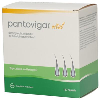 Pantovigar vital Kapseln mit Nährstoffen für Haare 180 St