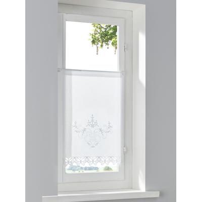 Querbehang HEINE HOME Gr. 2, weiß, B:40cm H:80cm, Polyester, Gardinen