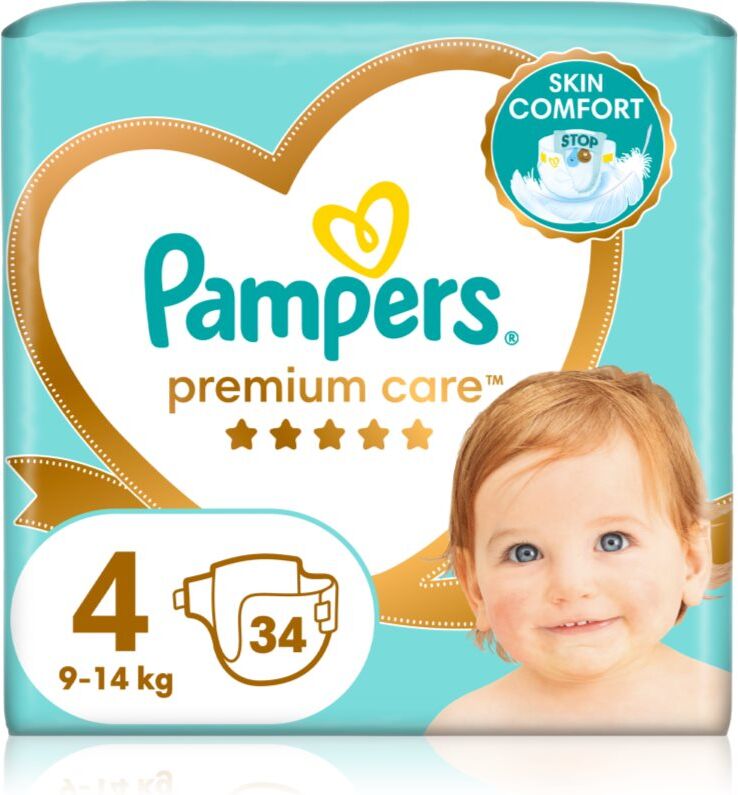 Pampers Premium Care Size 4 couches jetables 9-14 kg 34 pcs
