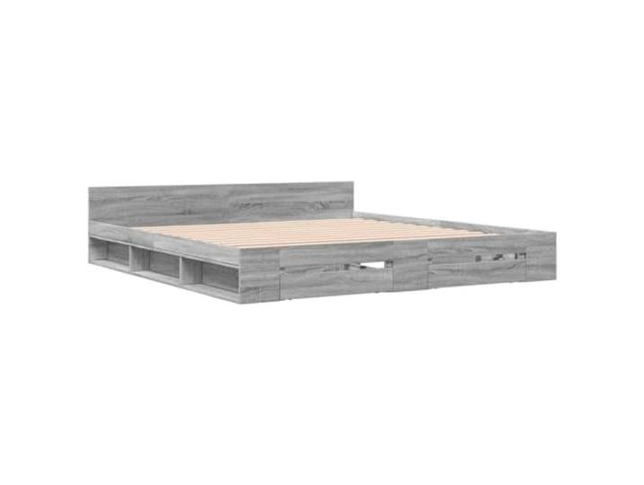 vidaXL Bettgestell mit Schubladen Grau Sonoma 180x200cm Holzwerkstoff