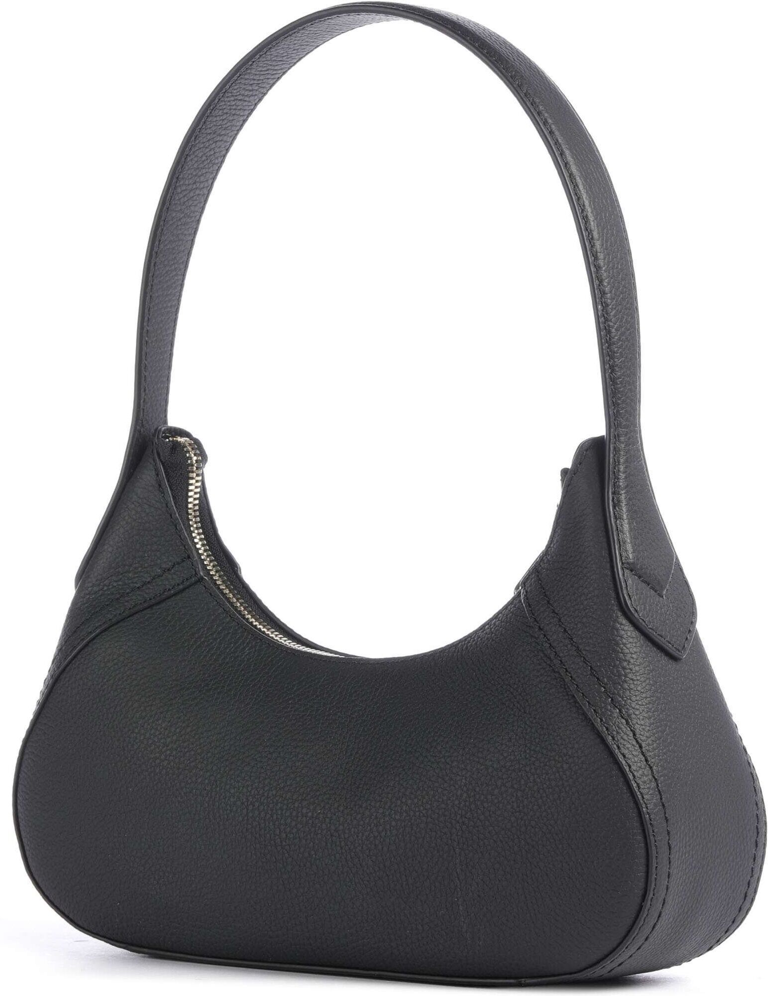 Boss Lenah Schultertasche aus Leder, schwarz