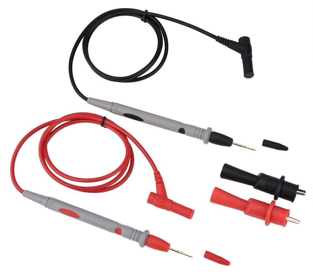Lustrens Multimeter testkit met digitale testsonde kabels 1000V 20A