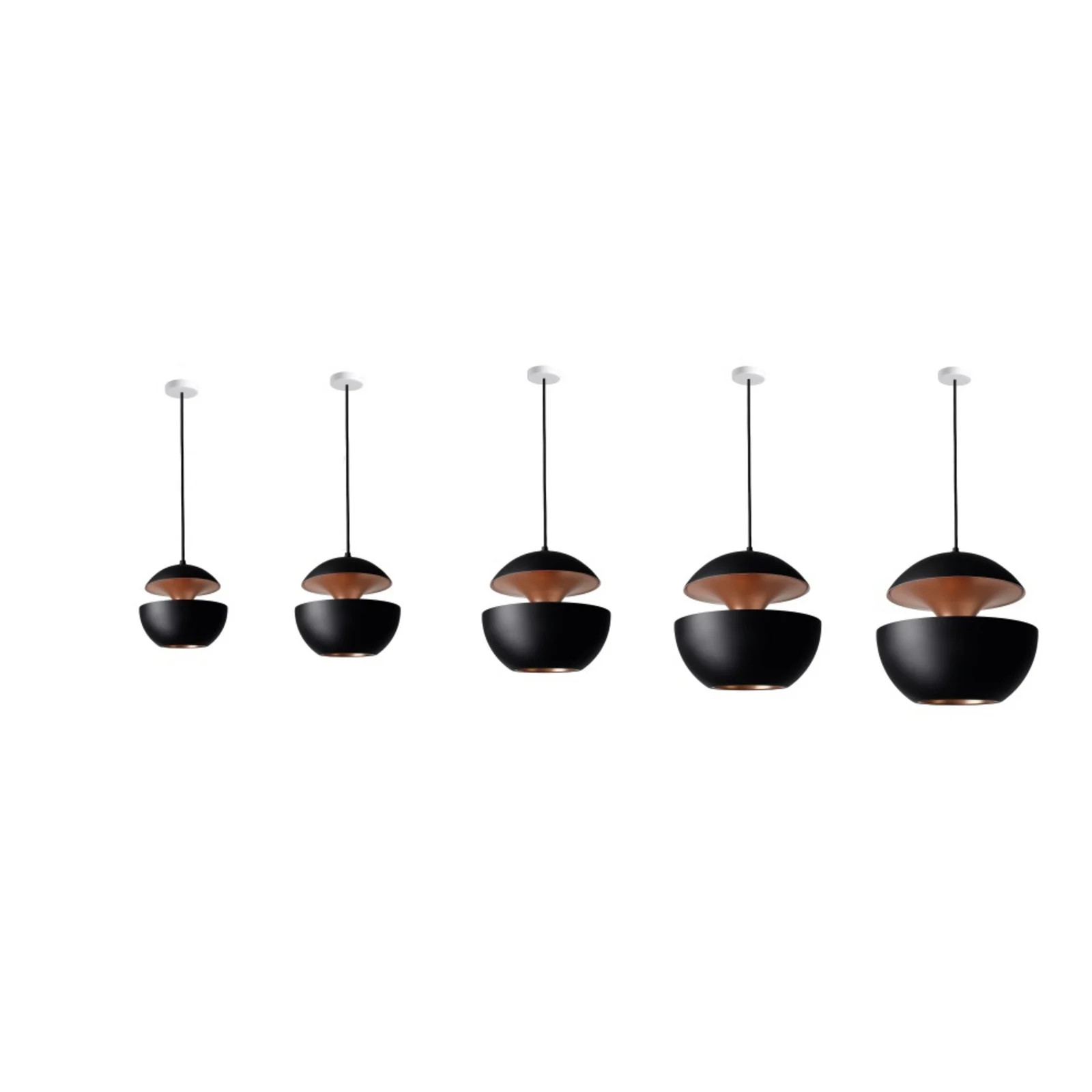 DCW Here Comes The Sun Hanglamp - Zwart/Koper - Aluminium - Ø 25 cm