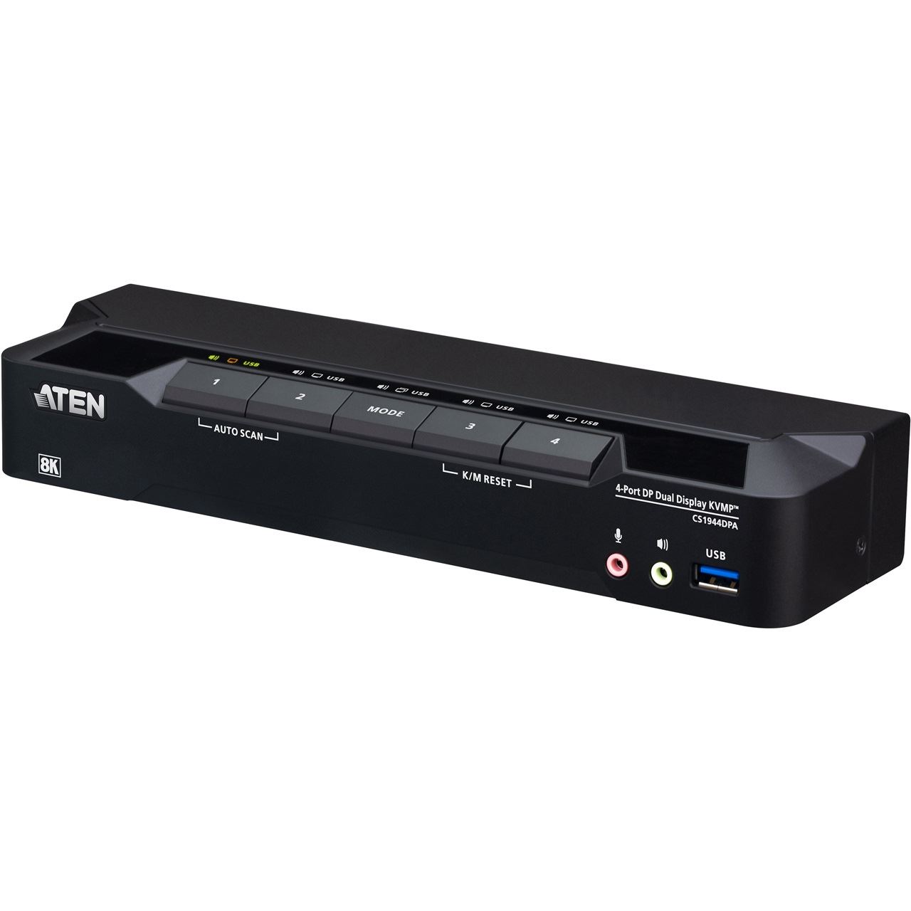 ATEN CS1944DPA KVMP-Switch 4-fach Dual-Display, DisplayPort, USB 3.0, 8K