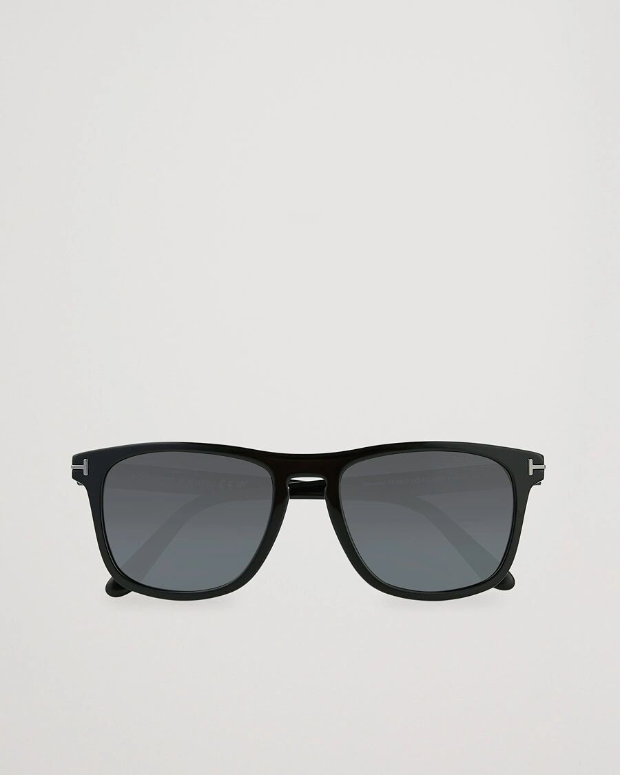 Tom Ford Gerard Polarized Sunglasses Shiny Black/Smoke