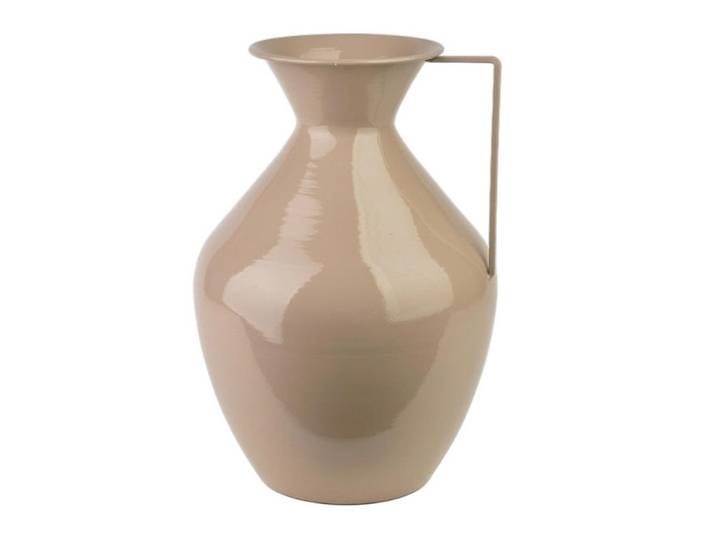 Mondex Vase Roger Beige 15,7/25/37cm Metall, 37 cm, Dekoration, Vasen, Metallvasen