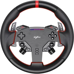 PXN VD4 Bundle (PC, Windows), Gaming Controller, Schwarz