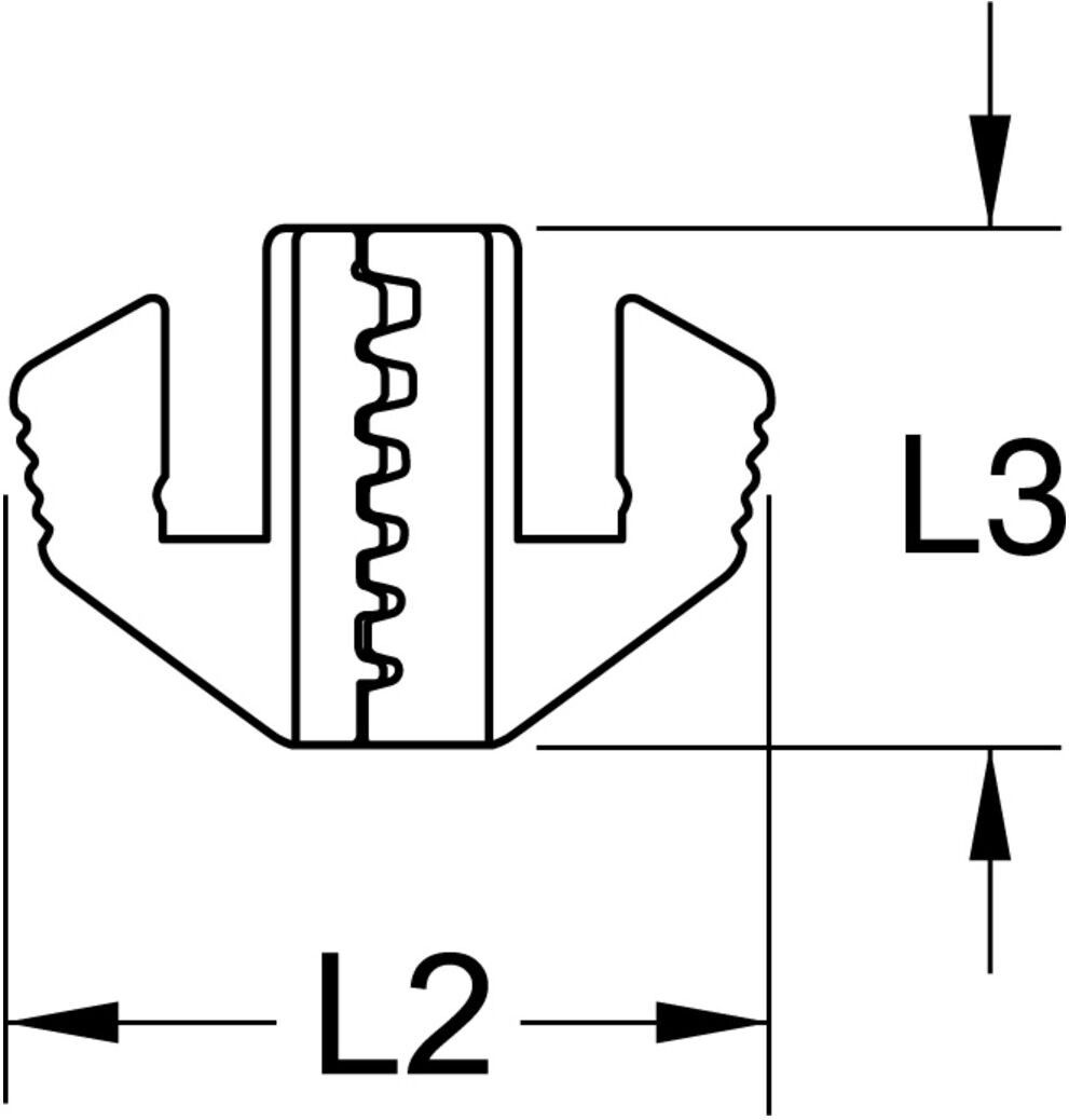 KS Tools Paar Crimp-Einsätze für Aderendhülsen (115.1420)
