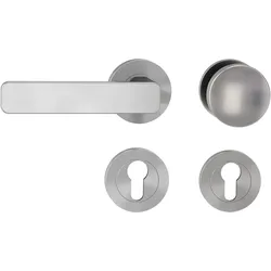 Griffwerk Wechselgarnitur MINIMAL MODERN SIEGER DESIGN DIN Links Samtgrau