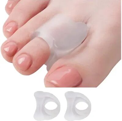 Healfit Counter Toe Separator Correction Pad, Silicone Foot Care Tool, Bunion Guard For Orthopedic Use white