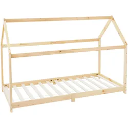 KINDERBETT mit Dach 90x200 cm Natur