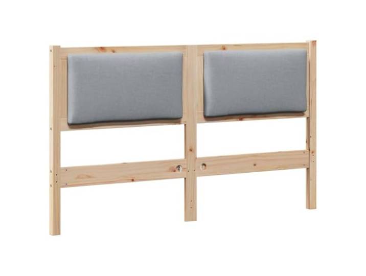 HGLADYU Kopfteil mit atmungsaktivem Design und glatter Matter Oberfläche sowie hellgrauer Holzspanplatten-Rückwand