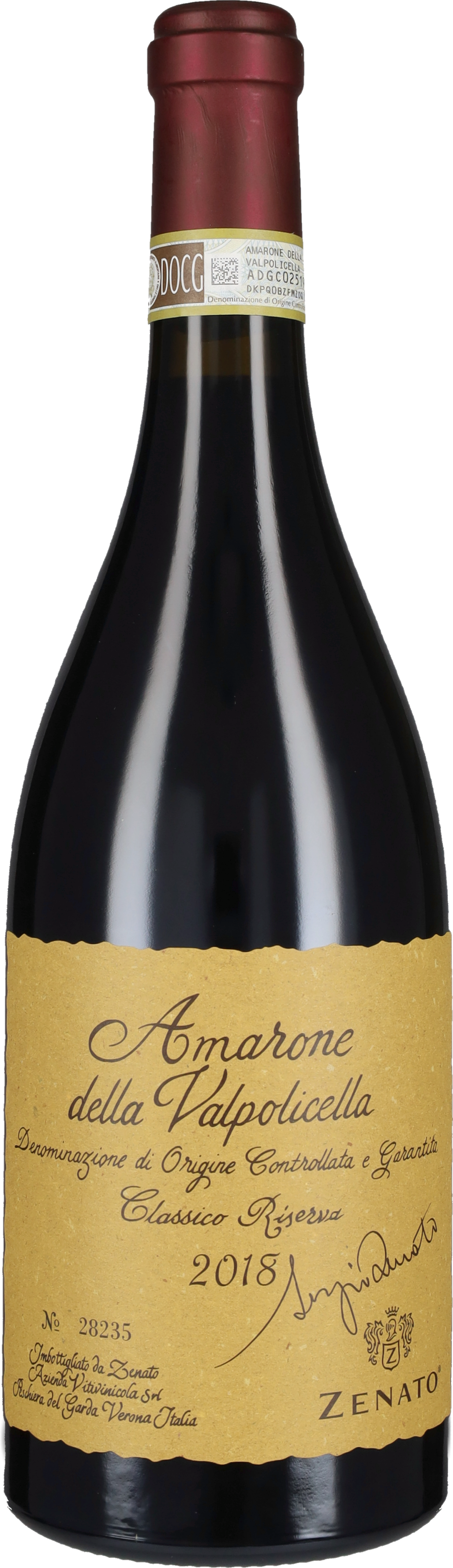 Amarone Classico Riserva 'Sergio Zenato' 2018