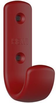 Hewi 477 Garderobenhaken 477.90B06133 72x22x47mm, mit Distanzstück 62mm, matt, rubinrot